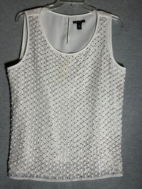 CHICO’S BLACK LABEL NWOT Evening Special Occasion Going Out Dressy Sequined Top